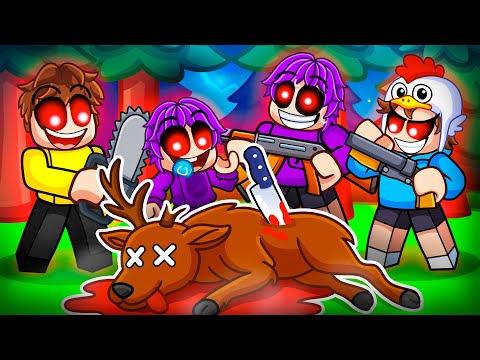 We KILLED The DEER MONSTER In 99 Nights In The Forest!