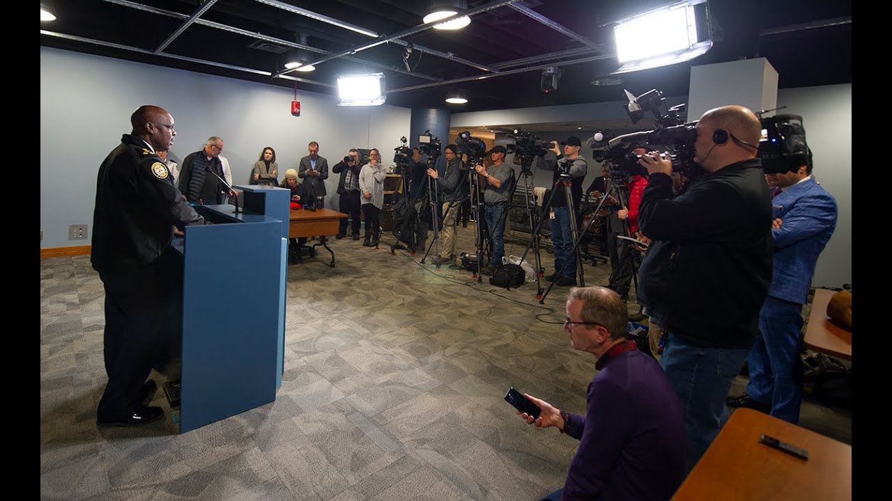 Chief Saunders year-end news conference on December 20, 2019
