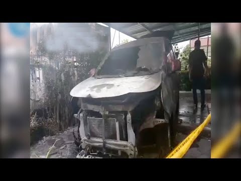 Mobil Ketua MKA LAM Pekanbaru Diduga Dibakar, Begini Penampakannya