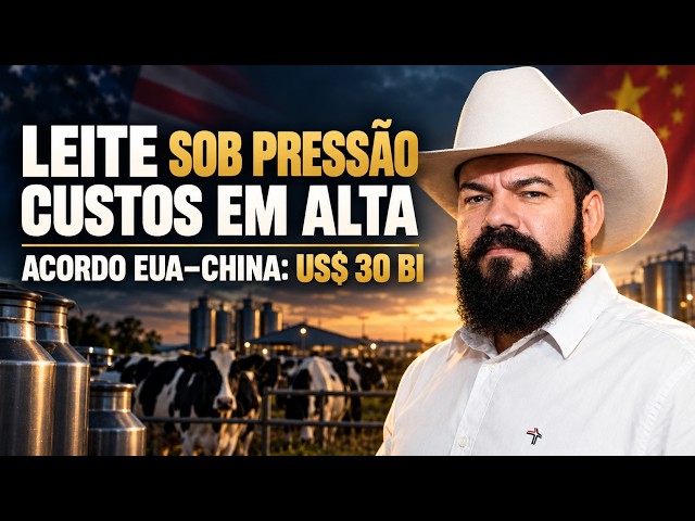 Leite sob Pressão: Custos em Alta e o Impacto do Acordo EUA e CHINA de US$ 30 Bilhões