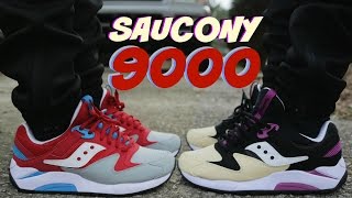 Saucony Grid 9000 "PB&J" "Superman" w/ On Foot