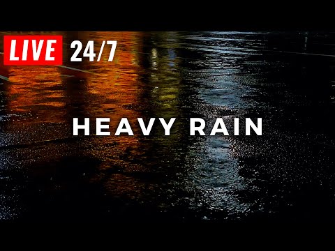 ???? Heavy Rain to Sleep FAST - Stop Insomnia, Block Noise with Rainstorm