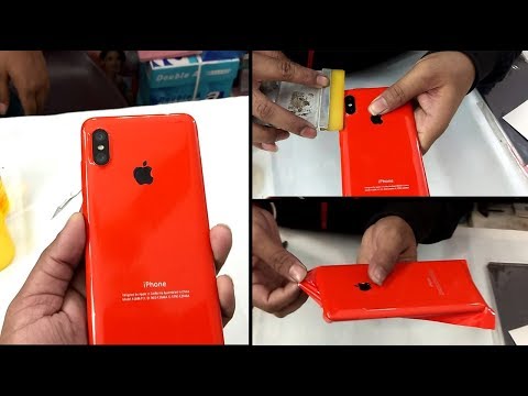 Redmi Note 6 Pro Converted in Iphone XS MAX decorate trick apple skin