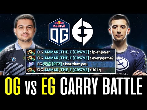 OG vs EG Carry Battle - Ammar HUSKAR vs Arteezy DROW RANGER DOTA 2