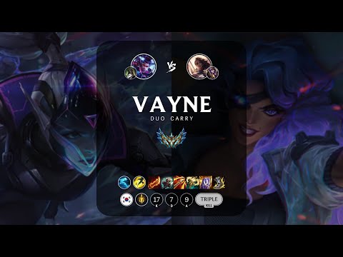 Vayne ADC vs Samira - KR Challenger Patch 12.23