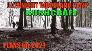 A WINTER OVERNIGHT CAMP IN THE FOREST