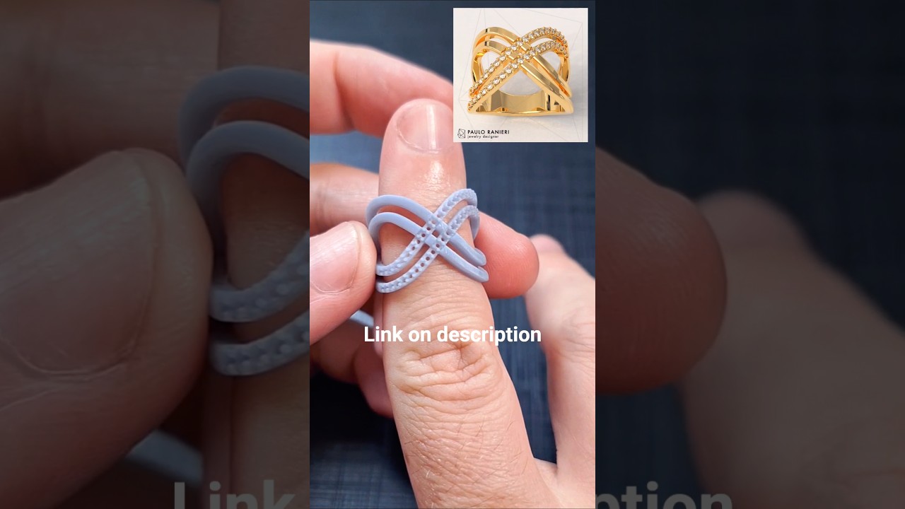 Fashion Diamond Ring 3D Print Model