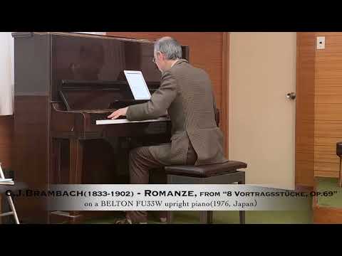 Brambach(1833-1902) - "Romanze" from "Acht Vortragsstücke, Op.69" on a BELTON FU33W(1976, Japan)