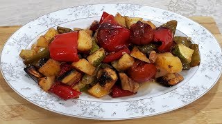 Fırında Karışık Kızartma - Çay Yanına Pratik Hafif kızartma Tarifi