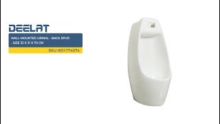 Wall-Mounted Urinal – Back Spud - Size 33 x 31 x 70 cm SKU #D1774074