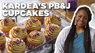 Kardea Brown's PB&J Stuffed Cupcakes ​| Delicious Miss Brown | Food Network