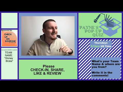 Payne's Pop Up Quiz No 24