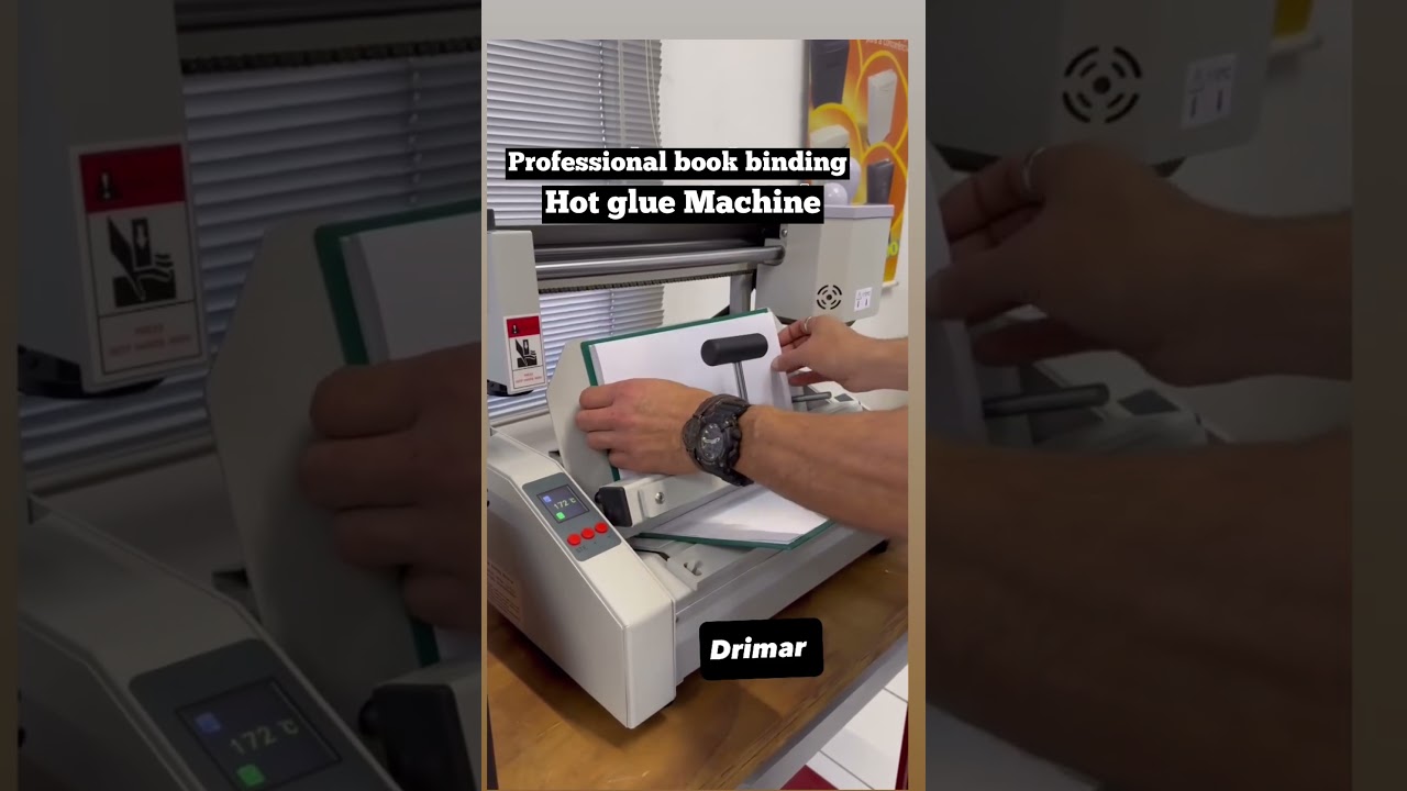 Hot glue binding machine for books