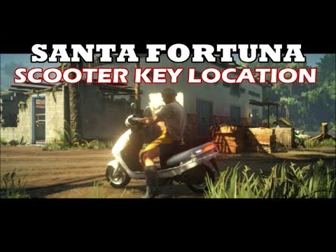Hitman 2 - Santa Fortuna - Scooter Key Location ( "Pop A Wheelie" Guide)
