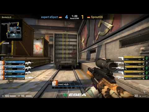 ESports - CS:GO, Sprout vs expert, ESEA MDL Season 30 Europe (28th of February 2019), Train - Map 1