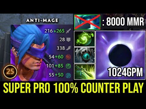 Holyshit 1kGPM Madara Anti Mage | Super Pro 100% Counter Plays Deleted 8000 MMR Morph Best AM EVER