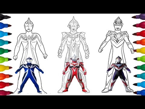 Coloring Ultraman Agul Ultraman Nexus Ultraman Orb,