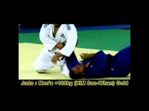 Asian Games 2010 Judo Final.Anai-JAPAN.HWANG Korea .Referee Dehnad