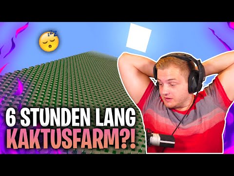 🤩😱 6 STUNDEN Stream nur KAKTUSFARM bauen?! | Hypixel Skyblock bis in die Nacht zocken! 😴