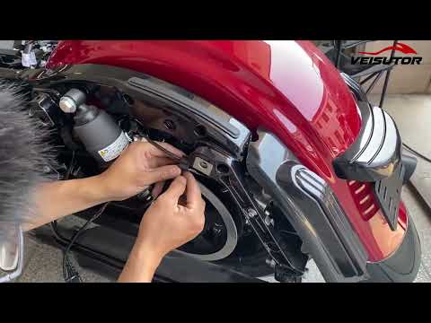 Installation of LED Rear Fender Fascia Kit for Harley Road Glide 2014-2023 Accessories