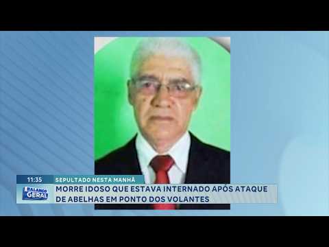 Sepultado: Morre idoso atacado por abelhas em Ponto dos Volantes.