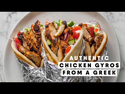 Authentic Greek Chicken Gyro Recipe