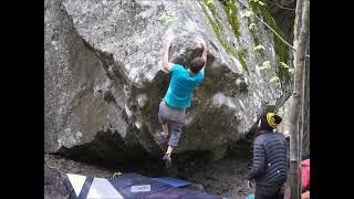 Video thumbnail of Resurrection, V10 (low). Leavenworth