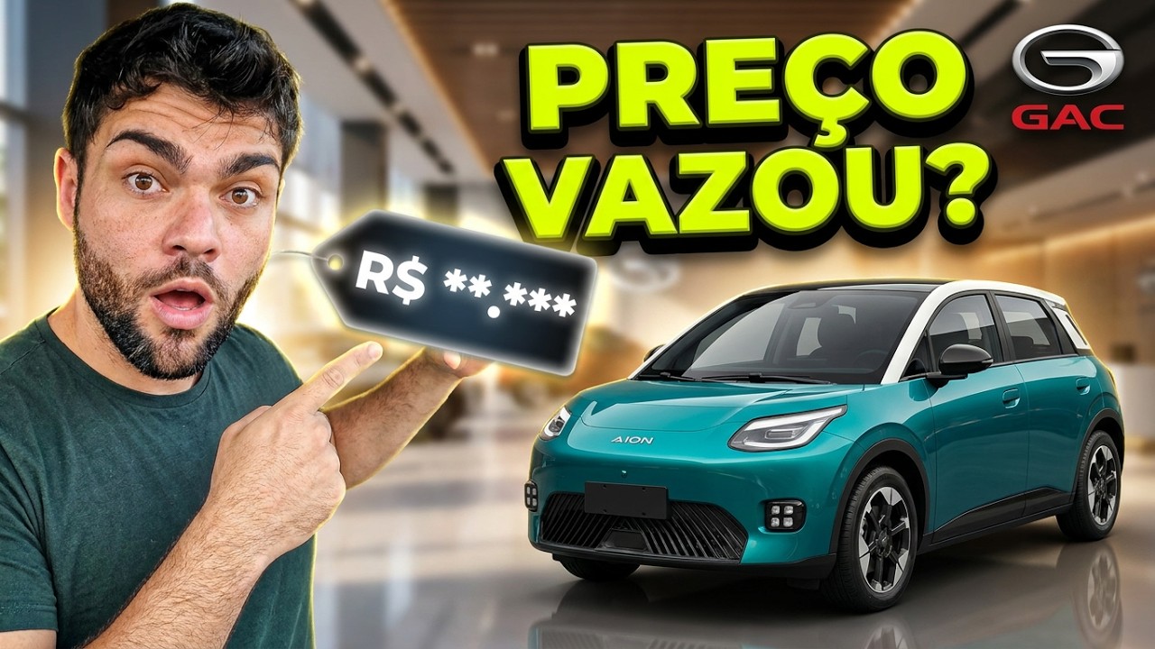 GAC Aion UT 2026: hatch elétrico de 204 cv em pré-venda no Brasil para desafiar BYD Dolphin e Geely EX2