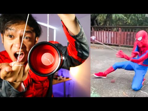 I Attempted 5 Spiderman Yoyo Tricks