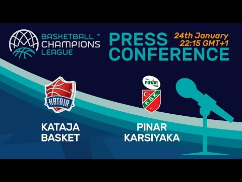 Kataja Basket v Pinar Karsiyaka - Press Conference - Basketball Champions League