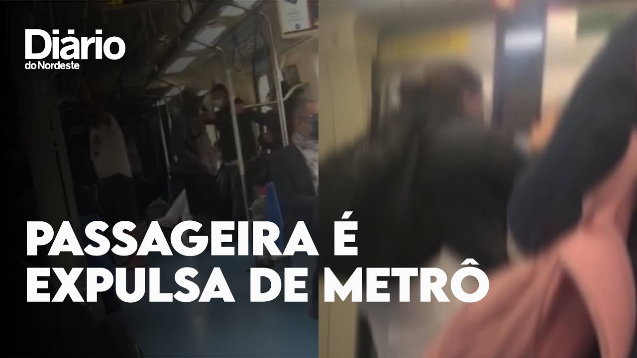 Imagem da notícia Profissional de saúde expulsa passageira de metrô em SP por recusa a uso de máscara