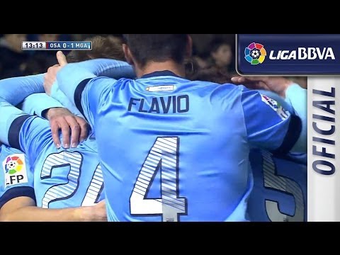 Golazo de Samuel (0-1) en el Osasuna - Málaga CF