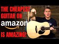 Amazon Acoustic Guitar Review The Best Cheap Beginner Acoustic Guitar Jasmine S35 Review