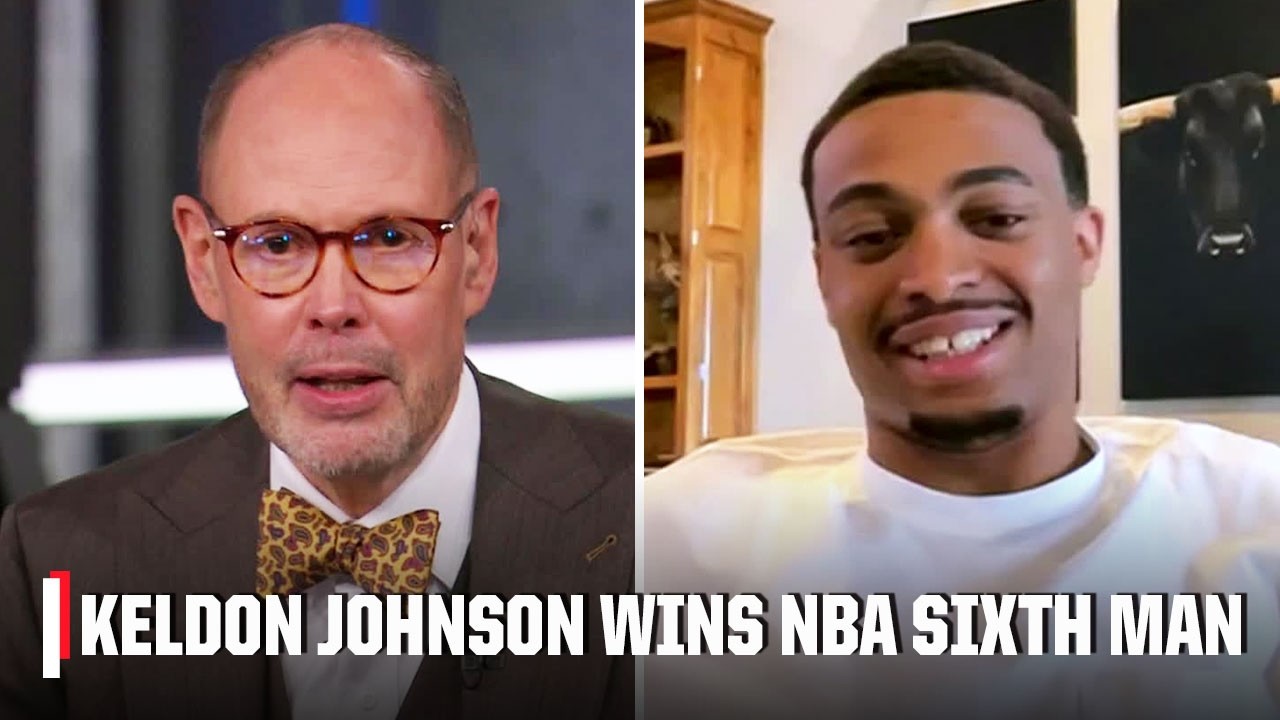 Keldon Johnson reacts to winning NBA Sixth Man of the Year 🏆 'A LITTLE EMOTIONAL' | NBA Tip-Off