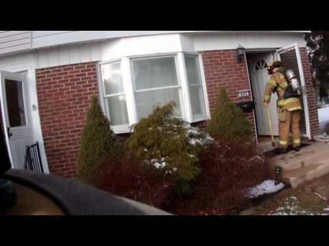WFD Working House Fire - Engine Chauffeur Helmet Cam - 1.18.14