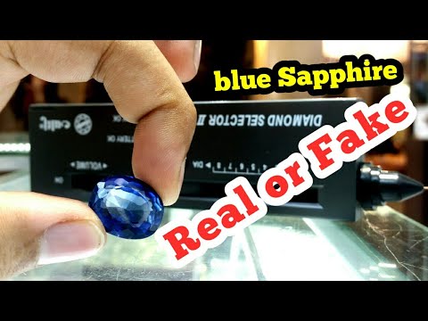 How to check blue sapphire stone real or fake