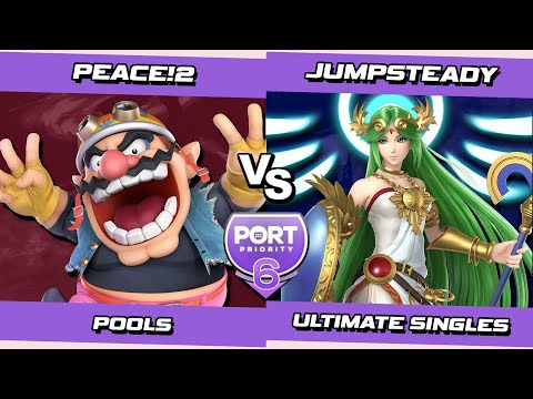 Port 6 Pools - Peace!2 (Wario) Vs. Jumpsteady (Palutena) SSBU Ultimate Tournament