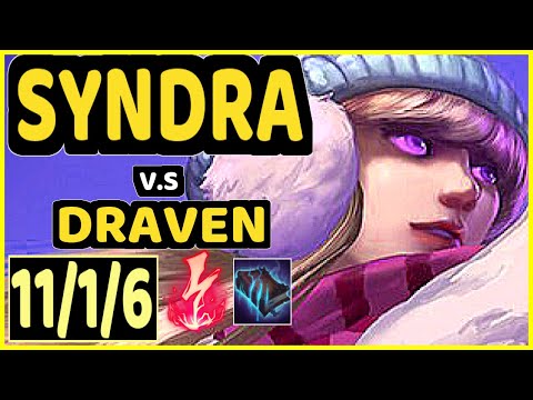 SHOK (SYNDRA) vs DRAVEN - 11/1/6 KDA BOTTOM ADC CHALLENGER GAMEPLAY - OC