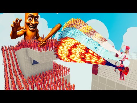 100x TUNG TUNG TUNG SAHUR + 2x GIANT vs 3x EVERY GOD - Totally Accurate Battle Simulator TABS