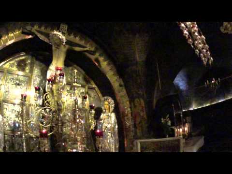 12th Station of the Via Dolorosa, Jerusalem - Jesus dies on the cross. The Church of Holy Sepulcher