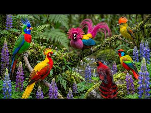 Calm Wild Birds of Amazon 🐦🌴🦜🦩#AnxietyRelief #PeacefulSounds #BirdLife #WildBirds #Birdsong