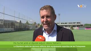 VOTV - La Diputació de Barcelona visita les millores dels equipaments esportius de les Franqueses