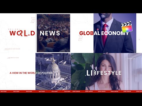 News Opener Modular Template for Apple Motion & FCPX - MotionVFX