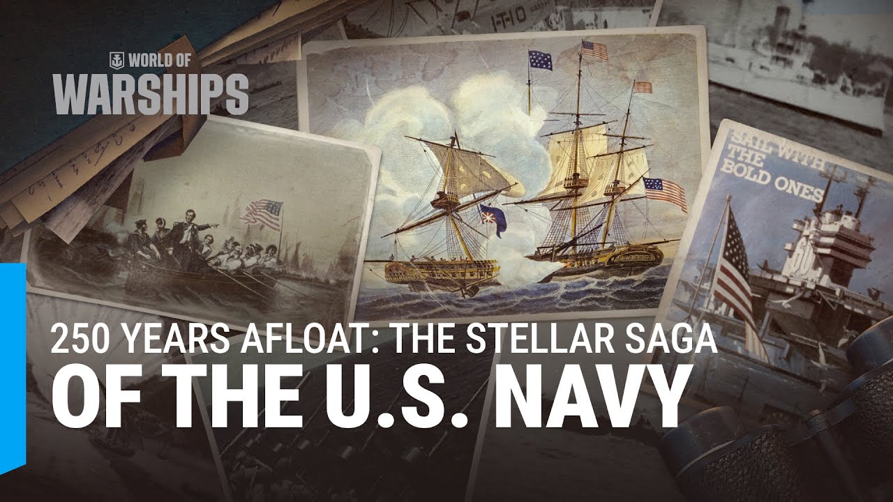 WARSHIPS of the  NAVY 船 帆船 250 Years of the U.S. Navy | World of Warships