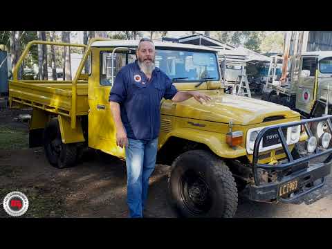 HJ47 1983 Mustard Landcruiser, a real head-turner