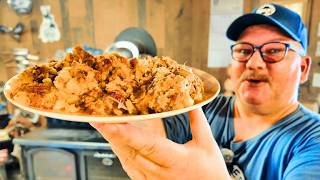Turning Leftovers Into Newfoundland Hash (Wood Stove)