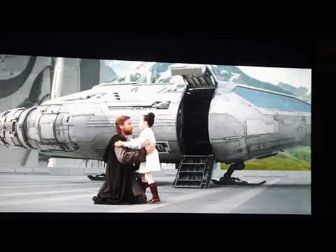 Obi Wan says goodbye to Leia #starwars #princessleia #disneyplus #lucasfilm #obiwankenobi