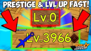 How To Level Up & Prestige Fast in All Star Tower Defense (NEW BEST METHODS)