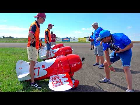 WOW! HUGE GEEBEE R2 RC SCALE PLANE MODEL FLIGHT DEMONSTRATION