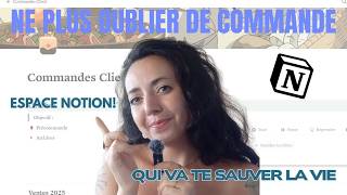 Gérer ses commandes sur notion | Template complet